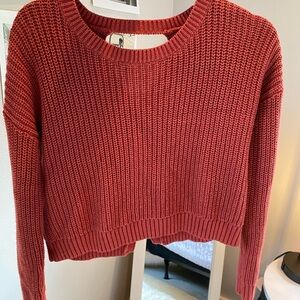 Aeropostale dark orange sweater size small